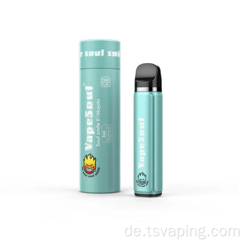 Vapesoul 5ml Soul Smile II1500 Puffs 600mah